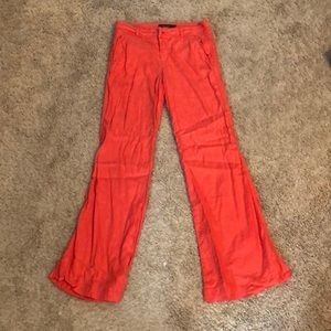 Level 99 wide leg coral linen pants  size 26
